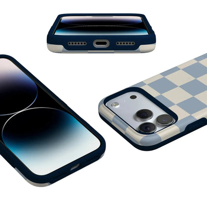 Fit Check | Light Blue Checkerboard Case
