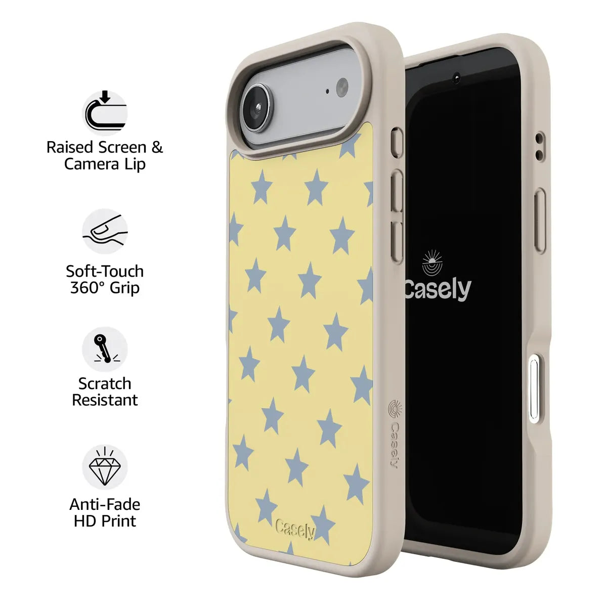 Shine Bright | Butter Yellow Stars Case