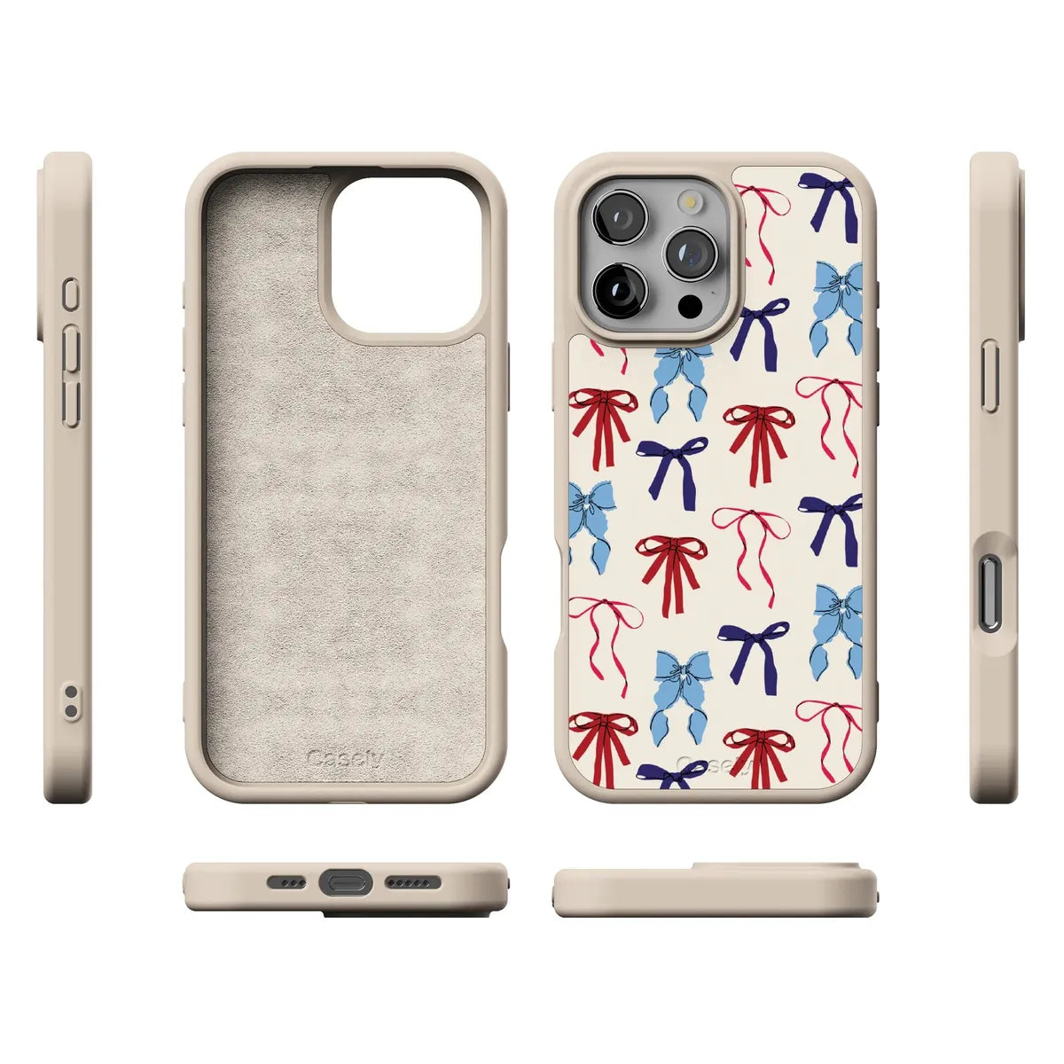 American Girlie | Red White & Blue Bows Case
