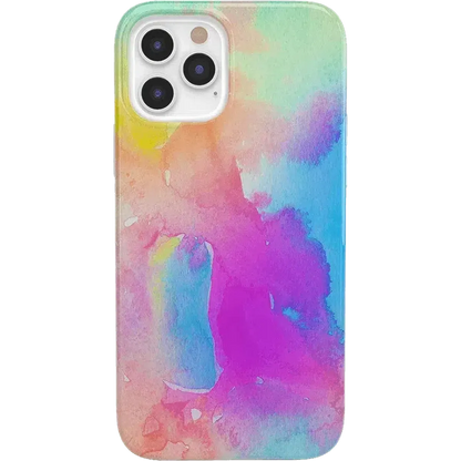 Painting in Pastels | Rainbow Watercolor Case iPhone Case get.casely Classic iPhone 12 Pro