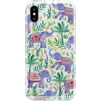 Pastel Gardens | Watercolor Elephant Floral Case iPhone Case get.casely Classic iPhone XS Max