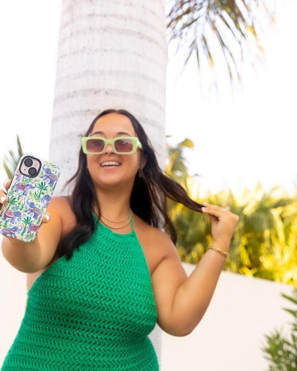 Pastel Gardens | Watercolor Elephant Floral Case iPhone Case get.casely