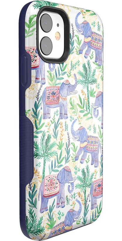 Pastel Gardens | Watercolor Elephant Floral Case iPhone Case get.casely