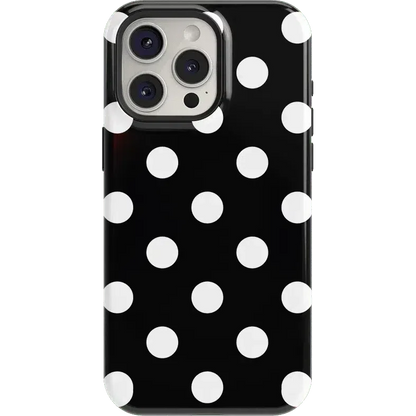 Polka Dots | High Contrast Design Case Phone Case Casetry Essential + MagSafe® iPhone 15 Pro