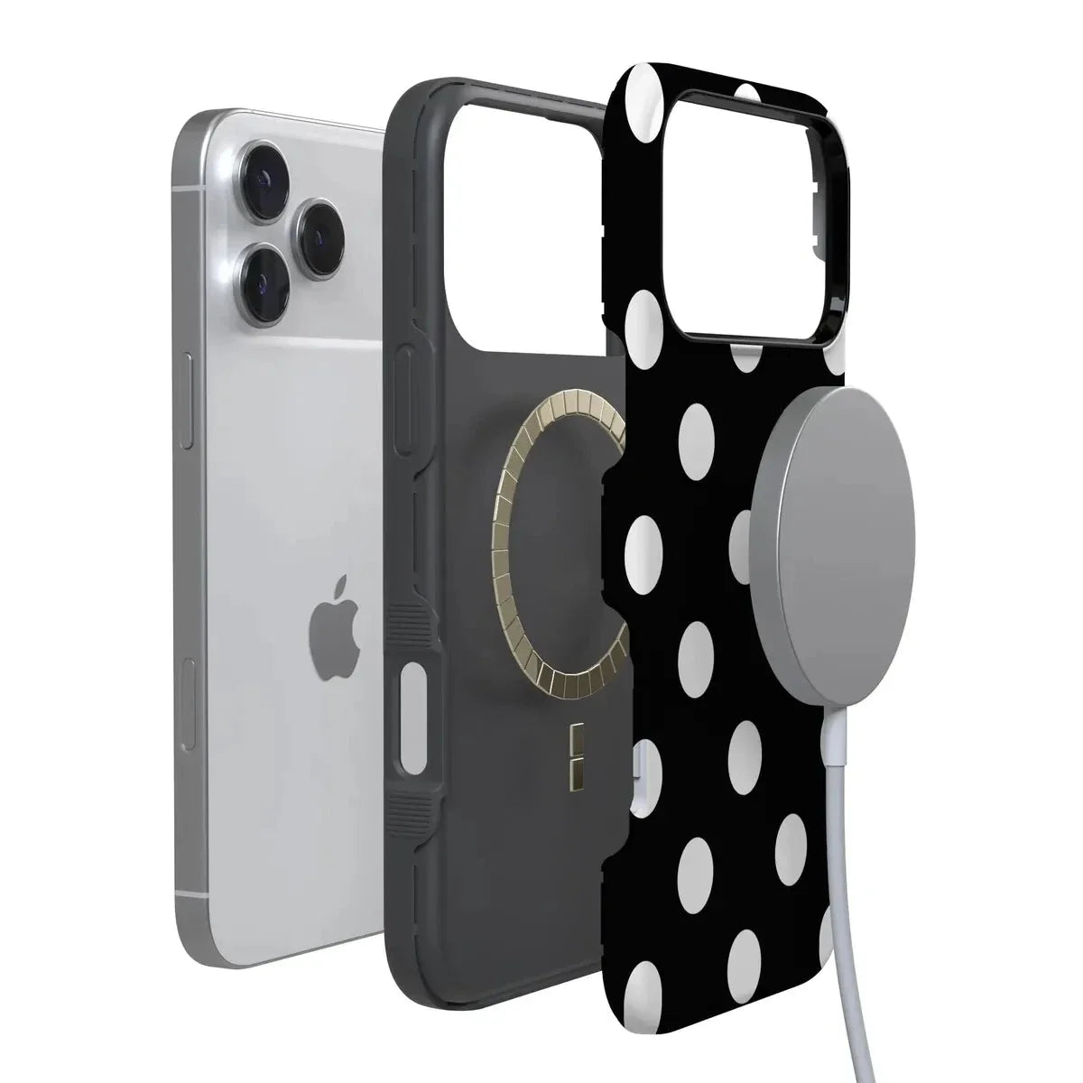 Polka Dots | High Contrast Design Case Phone Case Casetry