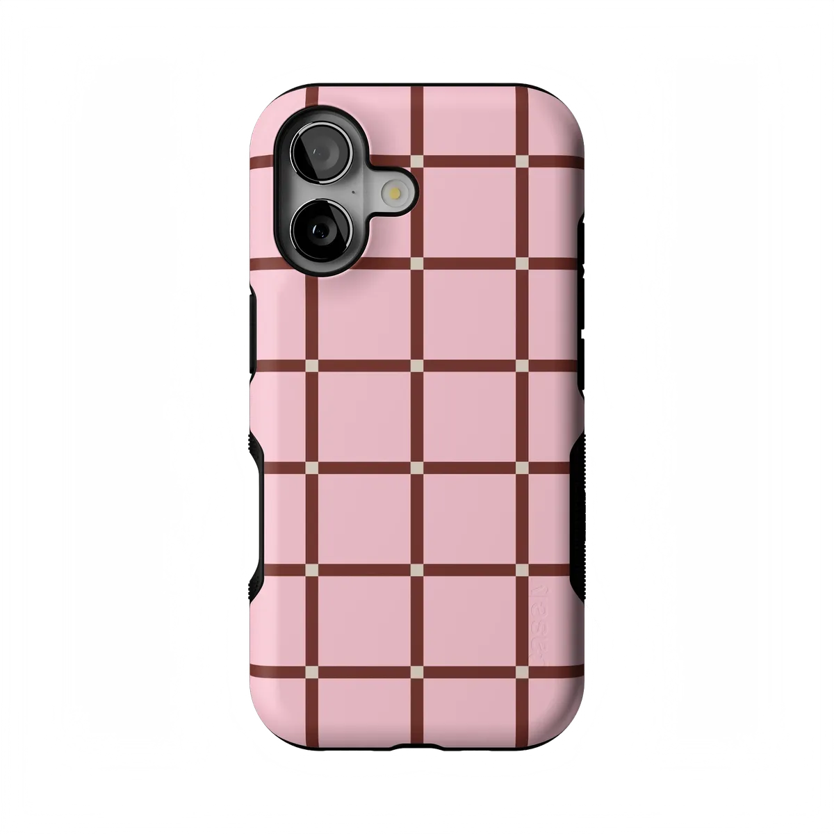 Uptown Gridlock | Pink Checkerboard Case