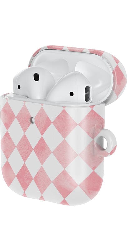 Queen of Diamonds | Pink Watercolor AirPods Case AirPods Case Casetry