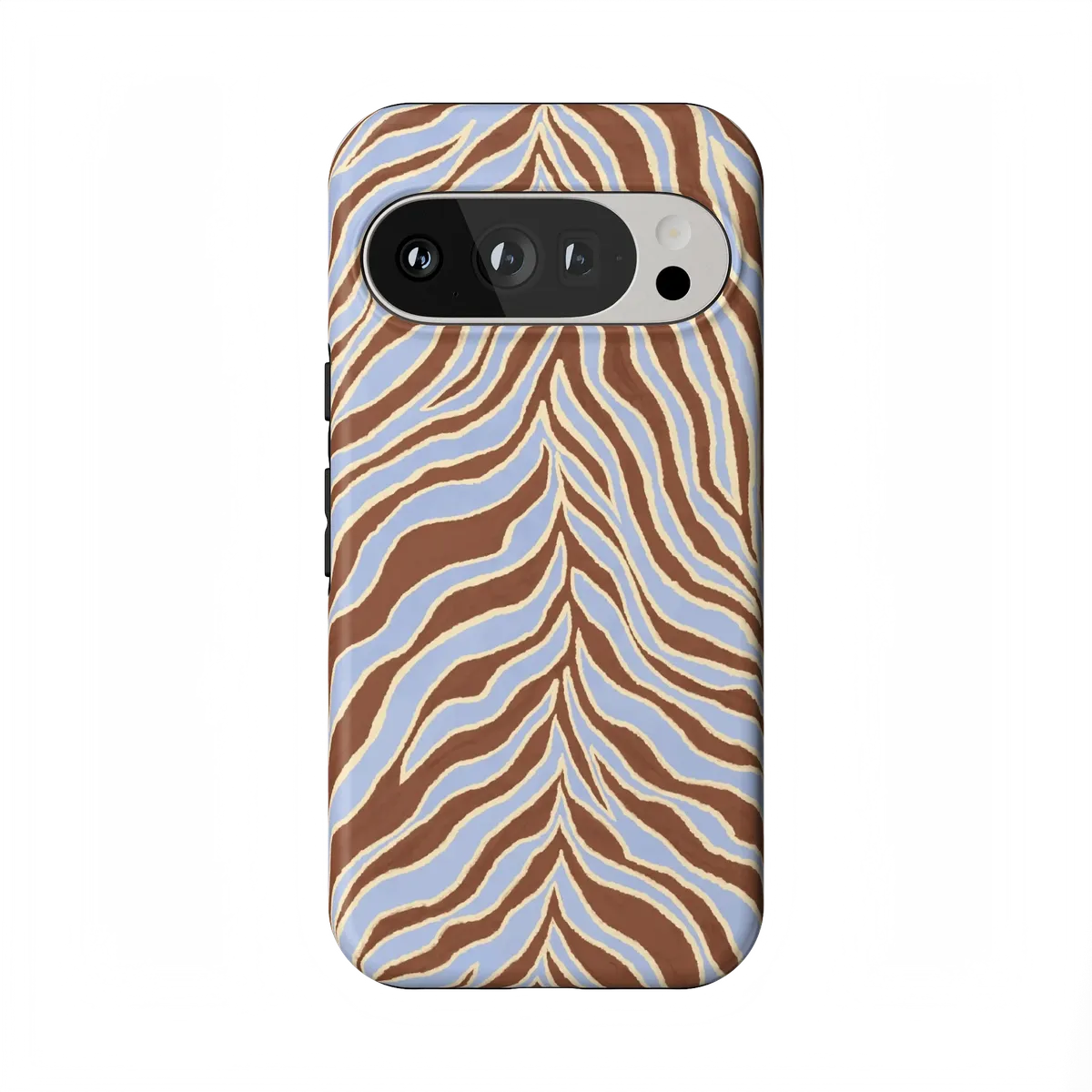 Untamed | Brown & Blue Zebra Case - Google Pixel 10 Pro