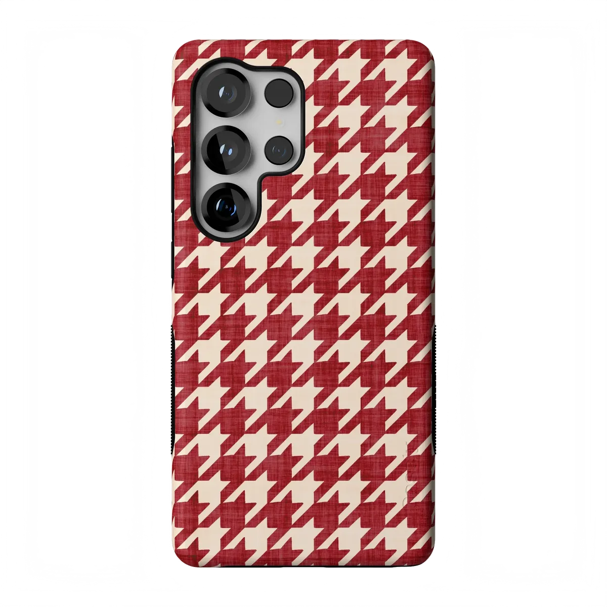 Scarlet Stitch | Red Houndstooth Case