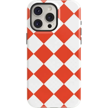 Red Checkerboard | High Contrast Design Case Phone Case Casetry Essential + MagSafe® iPhone 15 Pro