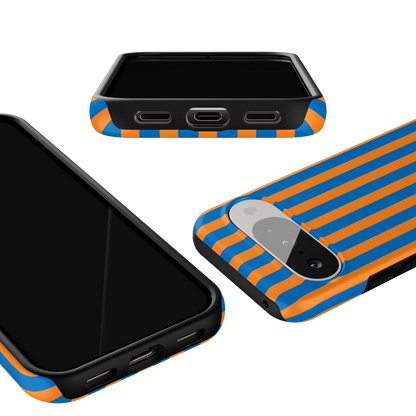 Go New York | Blue & Orange Stripes Case