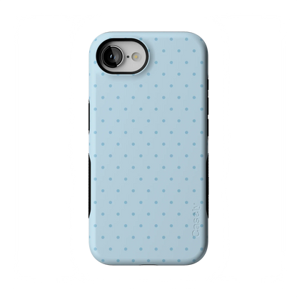 On the Dot | Blue Monochrome Polka Dot Case - iPhone 16E