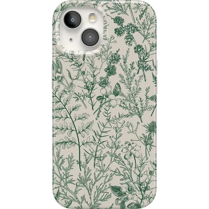 Sage Garden | Green Floral Case iPhone Case get.casely Classic + MagSafe® iPhone 15