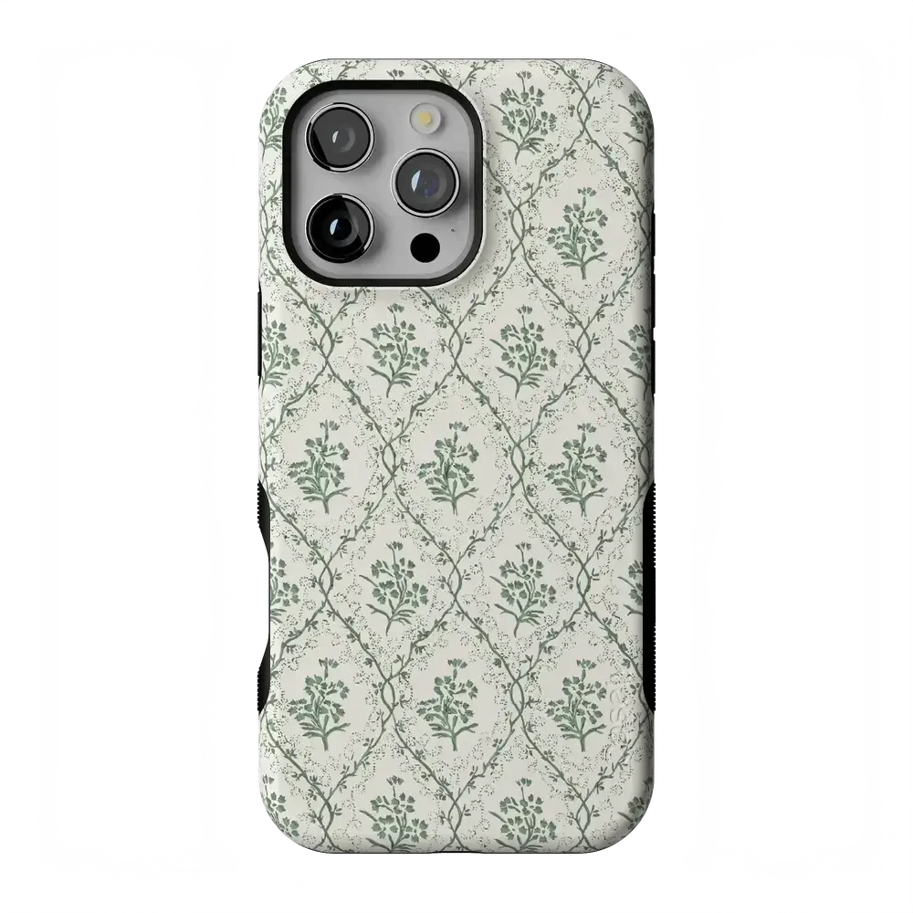 Sage Tapestry | Floral Vines Case iPhone Case get.casely Bold + MagSafe® iPhone 16 Pro Max
