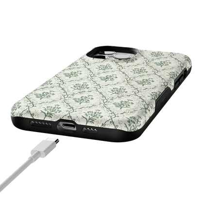 Sage Tapestry | Floral Vines Case iPhone Case get.casely