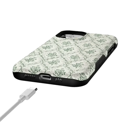 Sage Tapestry | Floral Vines Case iPhone Case get.casely