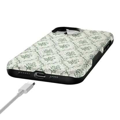 Sage Tapestry | Floral Vines Case iPhone Case get.casely