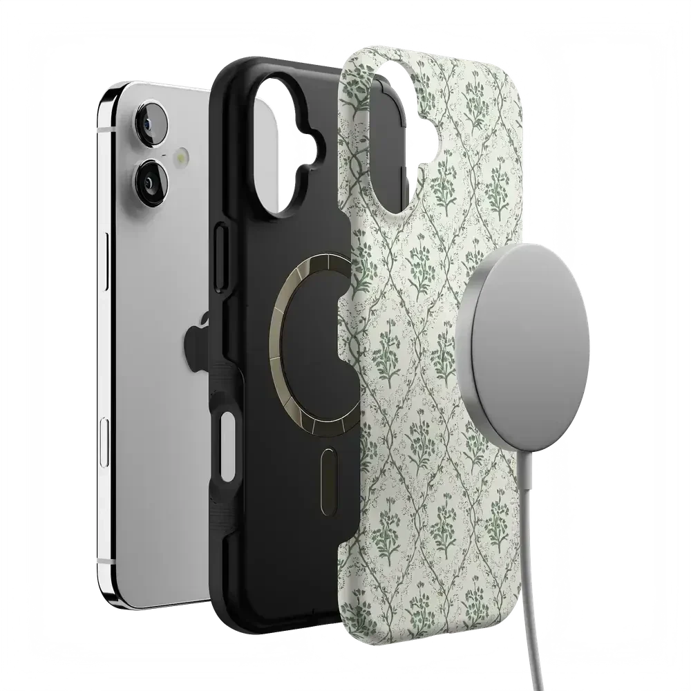 Sage Tapestry | Floral Vines Case iPhone Case get.casely