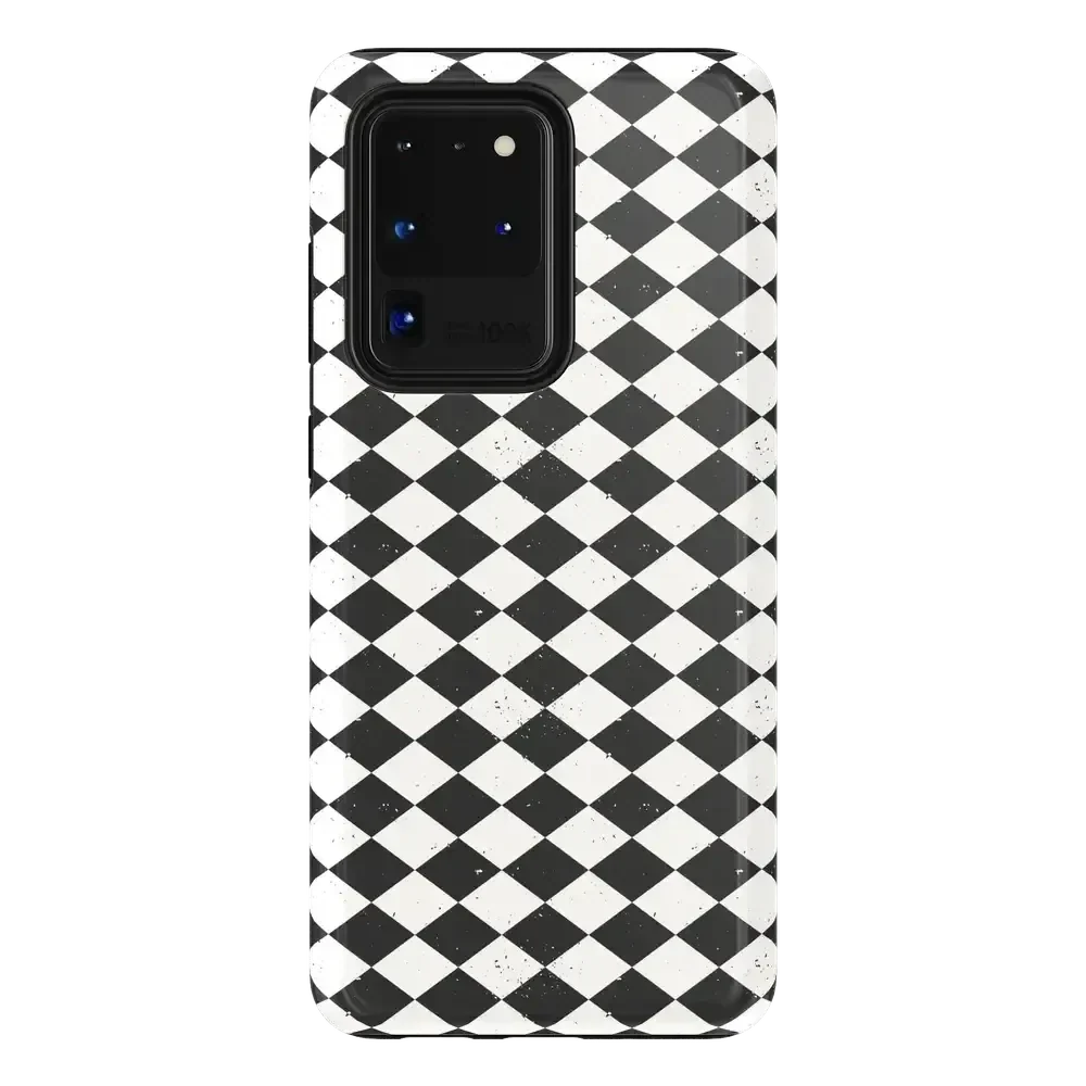 Salem's Hex | Black & White Checkered Case Phone Case get.casely Essential Galaxy S20 Ultra