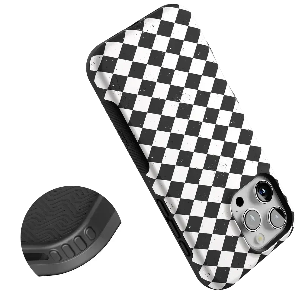 Salem's Hex | Black & White Checkered Case Phone Case get.casely