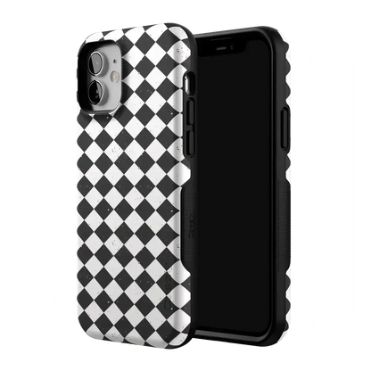 Salem's Hex | Black & White Checkered Case Phone Case get.casely