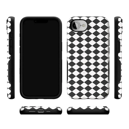 Salem's Hex | Black & White Checkered Case Phone Case get.casely