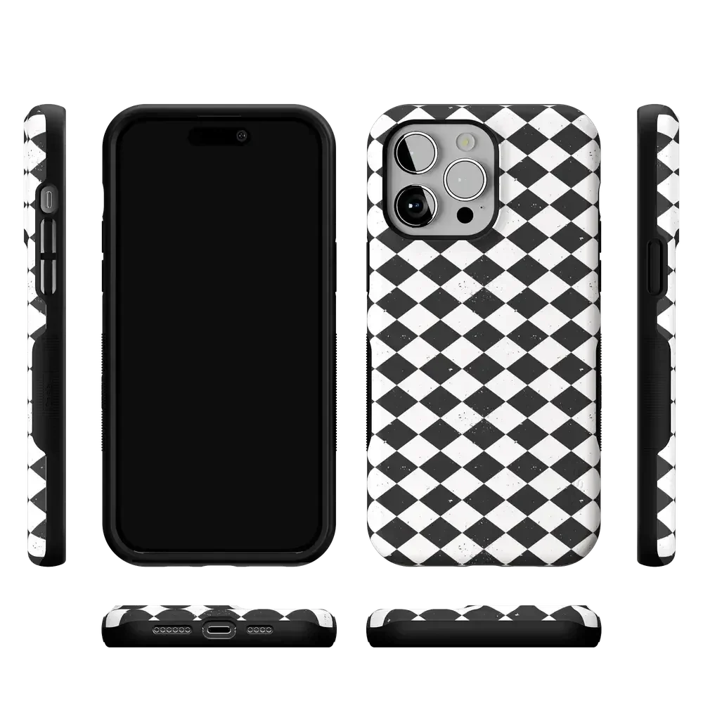 Salem's Hex | Black & White Checkered Case Phone Case get.casely