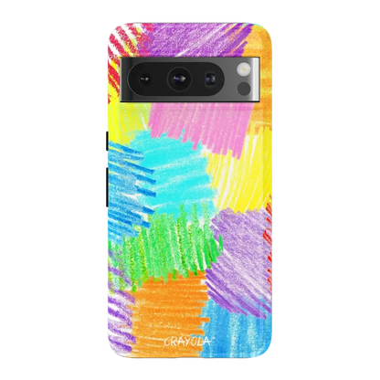 Scribble Me That | Crayola Rainbow Pencil Case iPhone Case Crayola Essential Google Pixel 8 Pro