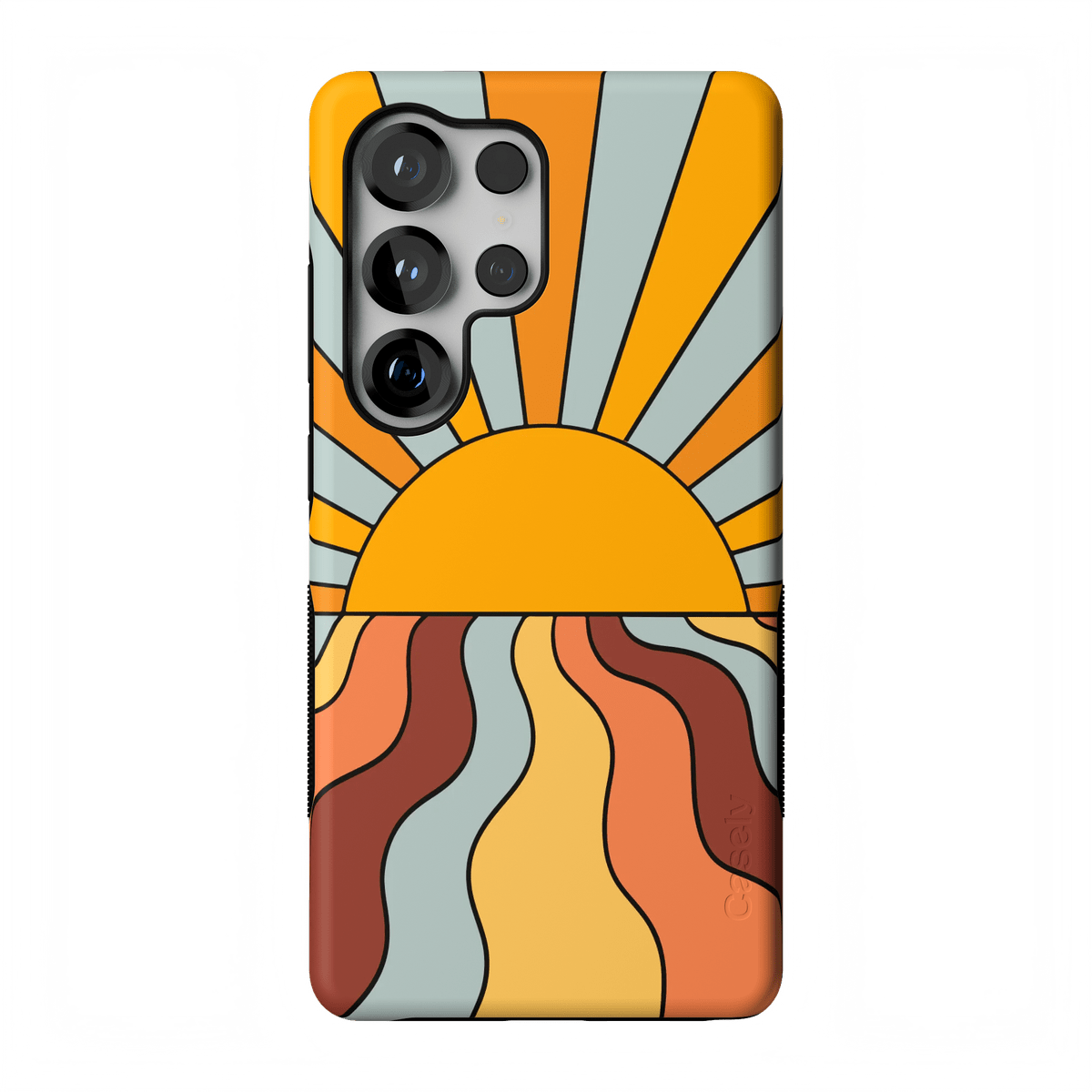 Shine On | Retro Sunset Case iPhone Case get.casely Bold Flex + MagSafe® Galaxy S26 Ultra