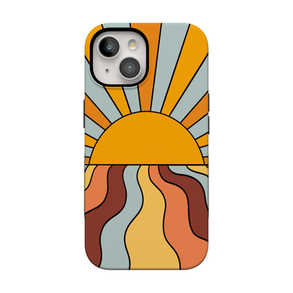 Shine On | Retro Sunset Case iPhone Case get.casely Bold Flex + MagSafe® iPhone 15 Plus