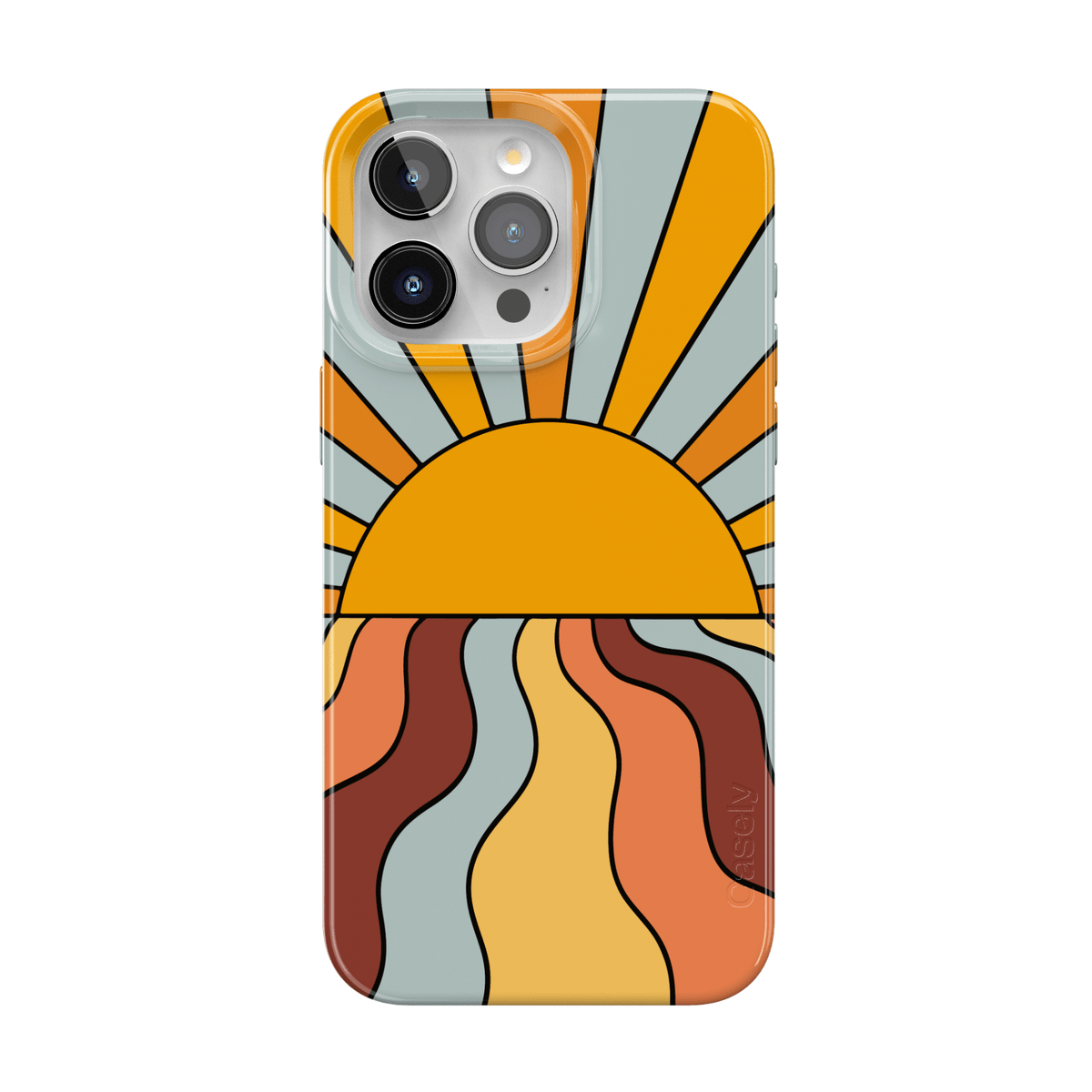 Shine On | Retro Sunset Case iPhone Case get.casely Classic + MagSafe® iPhone 16 Pro Max