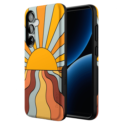 Shine On | Retro Sunset Case iPhone Case get.casely