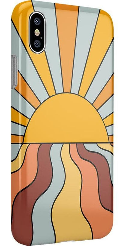 Shine On | Retro Sunset Case iPhone Case get.casely