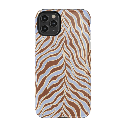 Untamed | Brown & Blue Zebra Case - iPhone 11 Pro