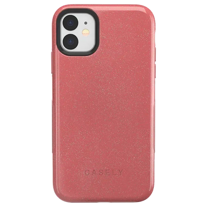 Starfish Wishes | Coral Pink Shimmer Case iPhone Case get.casely Bold iPhone 11