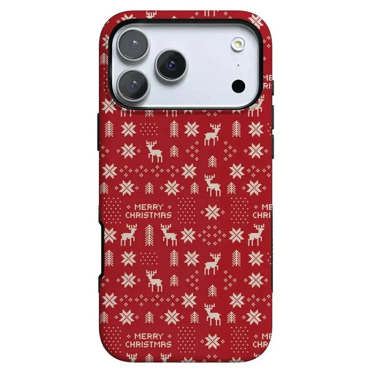 Stocking Stuffer | Christmas Knit Case Phone Case Casetry Bold Flex + MagSafe® iPhone 17 Pro Max
