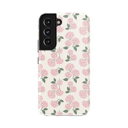 Nantucket Cottage | Pink Hydrangea Case - Galaxy S22