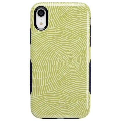 Swirl Away | Tea Green Geometric Case iPhone Case get.casely Bold iPhone XR