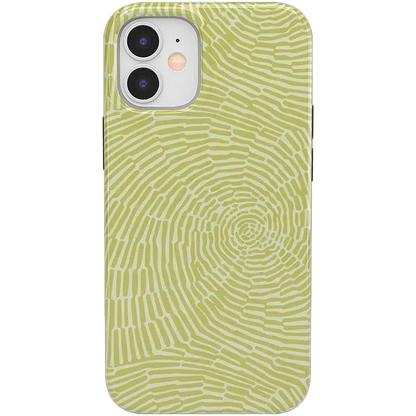Swirl Away | Tea Green Geometric Case iPhone Case get.casely Classic iPhone 12