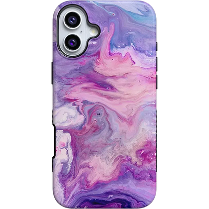 Tie Dying Over You | Purple Marble iPhone Case iPhone Case get.casely Bold + MagSafe® iPhone 16 Plus