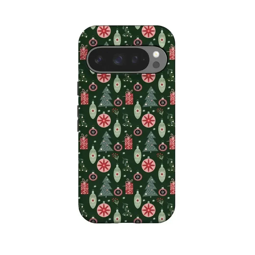 Tinsel Town | Christmas Ornament Case Phone Case Casetry Essential + MagSafe® Google Pixel 10 Pro