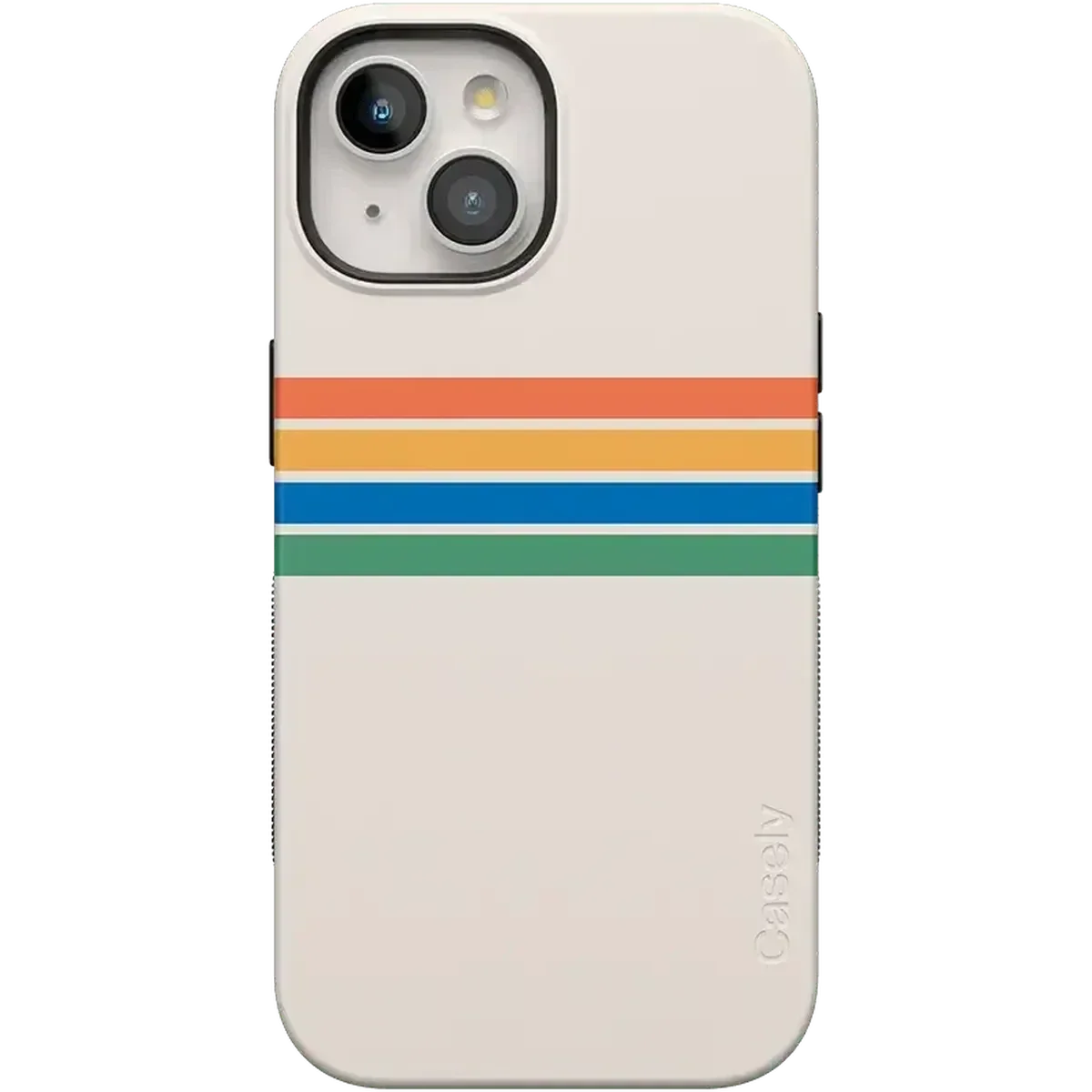 Totally Groovy | Rainbow Stripes Color Block Case iPhone Case get.casely Bold Flex + MagSafe® iPhone 15 Plus