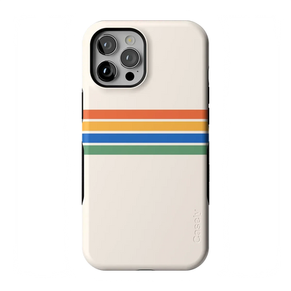 Totally Groovy | Rainbow Stripes Color Block Case iPhone Case get.casely