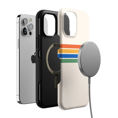 Totally Groovy | Rainbow Stripes Color Block Case iPhone Case get.casely