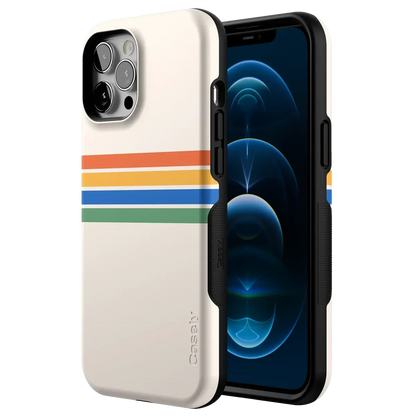 Totally Groovy | Rainbow Stripes Color Block Case iPhone Case get.casely