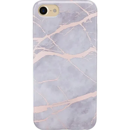 Touch of Lavender | Lavender Gray & Rose Gold Marble Case iPhone Case get.casely Classic iPhone SE (2020 & 2022)