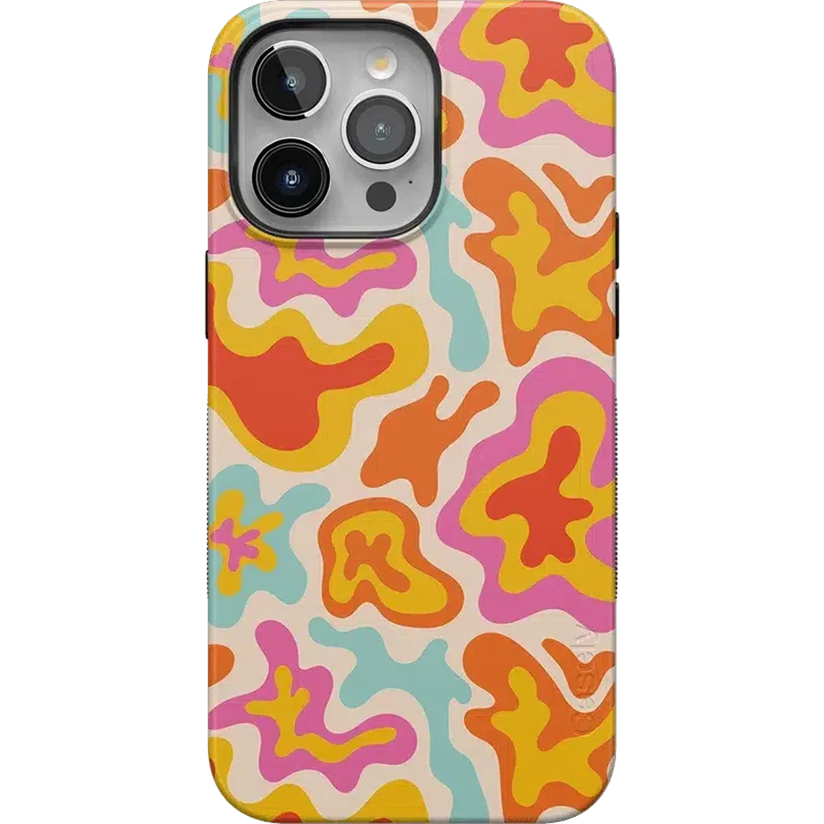 Tropical Color Splash | Abstract Retro Case iPhone Case get.casely Bold + MagSafe® iPhone 15 Pro