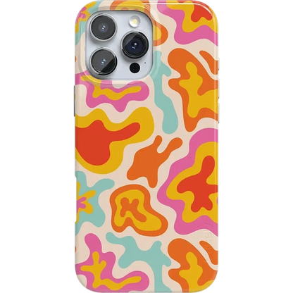 Tropical Color Splash | Abstract Retro Case iPhone Case get.casely Classic + MagSafe® iPhone 16 Pro Max