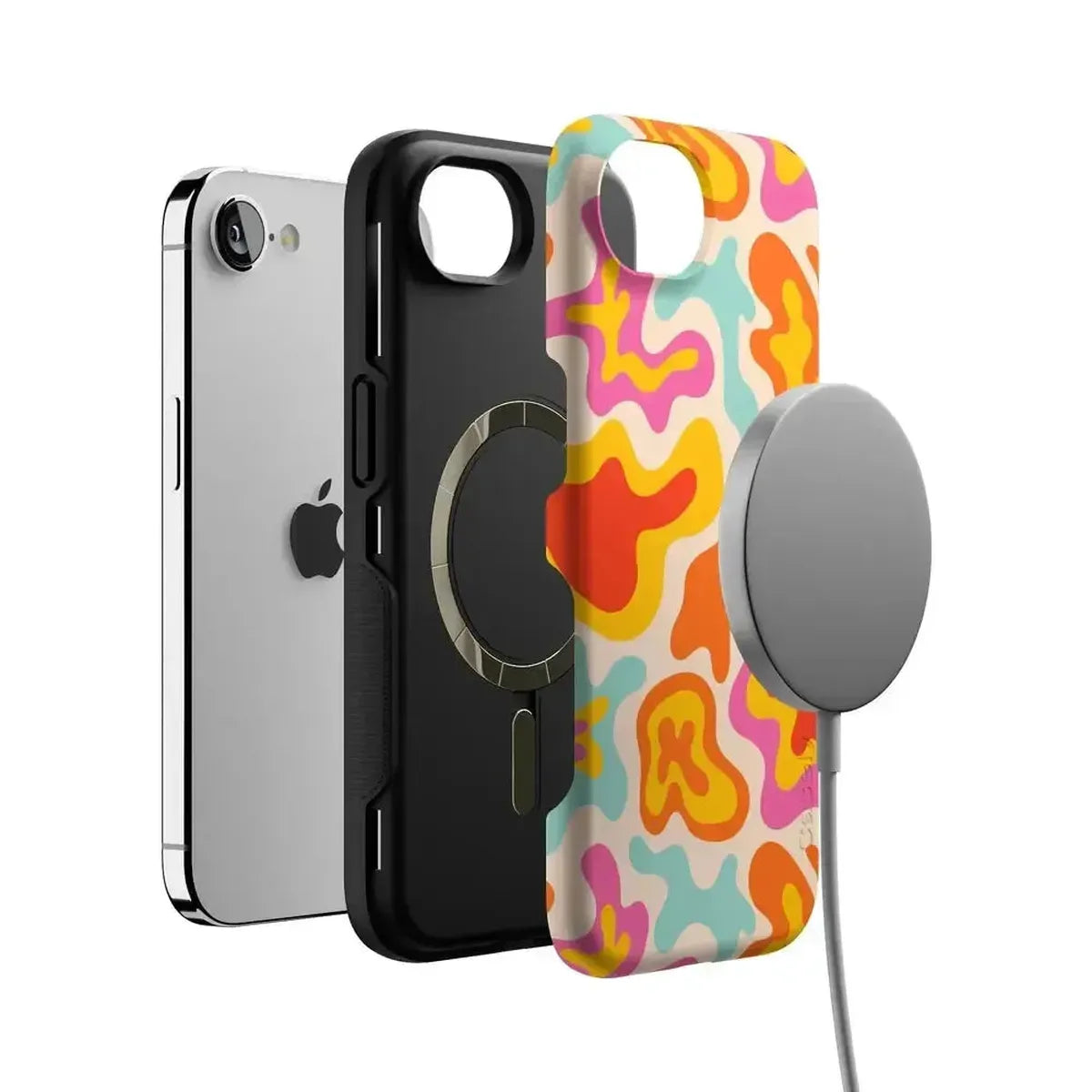 Tropical Color Splash | Abstract Retro Case iPhone Case get.casely