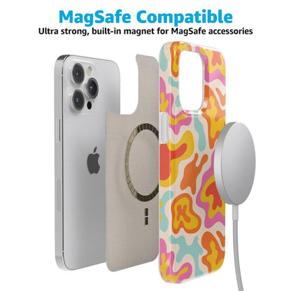 Tropical Color Splash | Abstract Retro Case iPhone Case get.casely